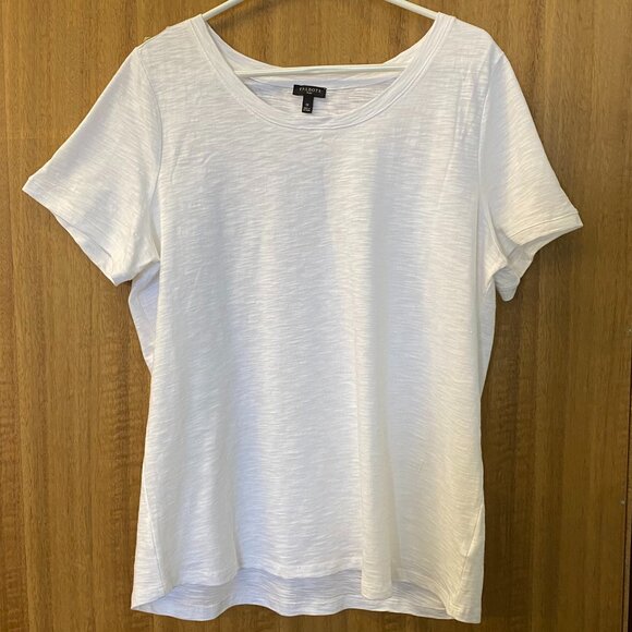 Talbots White Tee Nautical Style Size 1X - Picture 1 of 7